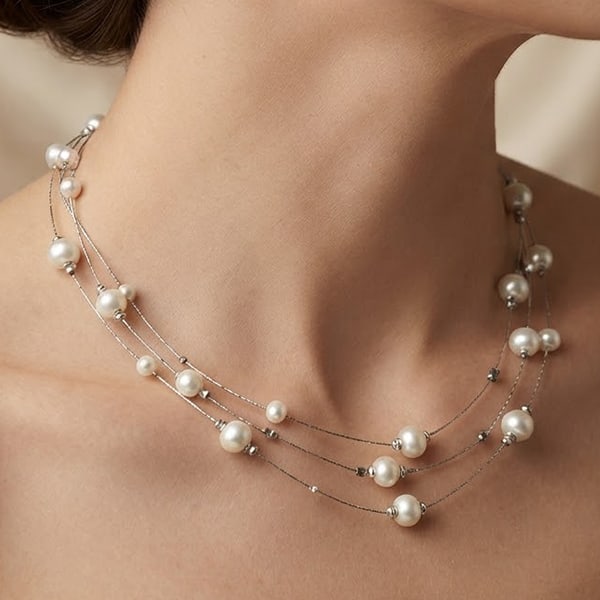 15.63 G. Natural White Pearl 925 Sterling Silver Jewelry Necklace Length 16 Inch: Product ID: 805205342 Product Type: 925 Sterling Silver Fine Jewelry Jewelry Weight: 15.63 Grams. Gemstones Color: White Metal: Solid Silver 92.5%. Gemstone Detail: Center: Round White Color Pearl Siz
