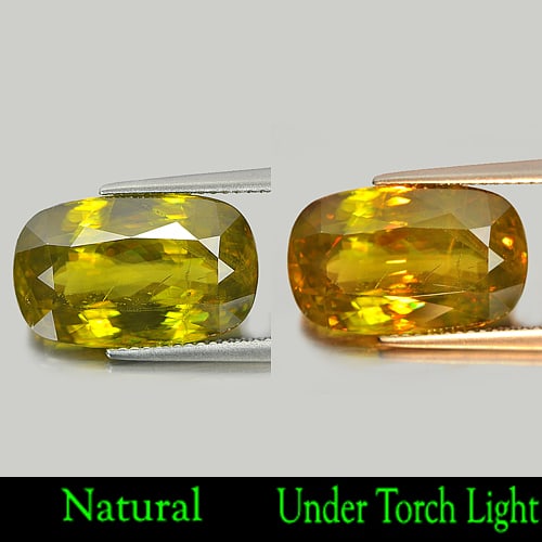 Natural Multi Color Sphene Gemstones Red Spark 12.72 Ct. Cushion Shape 17.3 x 10.7 Mm.: Product ID: 806503824 Product Name: Natural Citrine Weight: 12.72 CT. Size: 17.3 x 10.7 x 7.5 MM. Shape: Cushion Color: Multi Color With Red Spark Clarity:SI Luster: Adamantine Gems Origin: Mardagasca