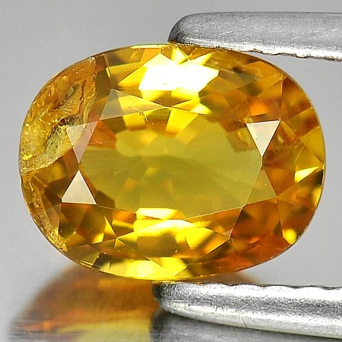 Natural Yellow Sapphire Gemstones 1.60 Ct. Oval Shape 8.1 x 6.2 Mm.: Product ID: 806148092 Product Name: Natural Yellow Sapphire Weight: 1.60 CT. Size: 8.1 x 6.2 x 3.6 MM. Shape: Oval Color: Yellow Clarity:SI Luster: Good Gems Origin: Thailand Treatment: Heated Crystal