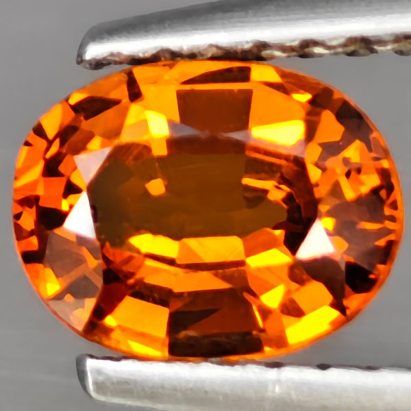 Natural Orange Spessartine Garnet Gemstones 1.70 Ct. Oval Shape 7 x 5.5 Mm.: Product ID: 802937843 Product Name: Natural Spessartine Weight: 1.70 CT. Size: 7 x 5.5 x 3.3 MM. Shape: Oval Shape Color: Orange Clarity:VSI Luster: Good Gems Origin: Namibia Treatment: Unheated Cryst