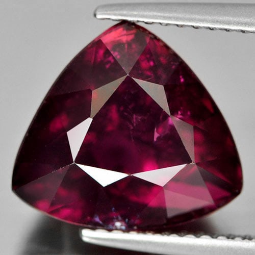 Natural Pink Tourmaline Gemstones 6.89 Ct. Trilliant Shape 10.9 x 12 Mm. (1 of 3)