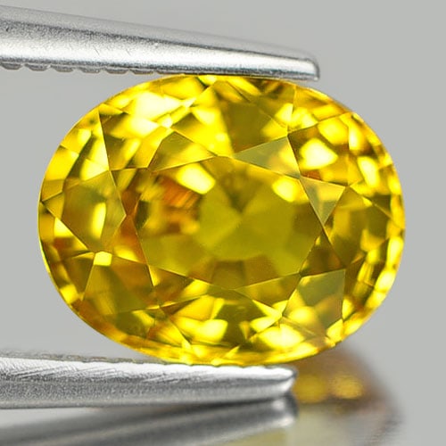 Natural Yellow Sapphire Gemstones 2.32 Ct. Oval Shape 8.4 x 6.7 Mm. (1 of 3)