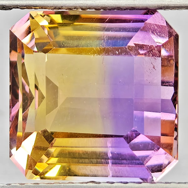Natural Bi Color Ametrine Gemstones 6.47 Ct. Octagon Shape 10.7 x 10.7 Mm. (1 of 3)