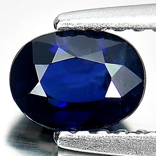 Natural Blue Sapphire Gemstones 0.81 Ct. Oval Shape 5.9 x 4.4 Mm.: Product ID: 806011604 Product Name: Natural Blue Sapphire Weight: 0.81 CT. Size: 5.9 x 4.4 x 3.1 MM. Shape: Oval Color: Blue Clarity:VSI Luster: Good Gems Origin: Thailand Treatment: Heated Crystal St