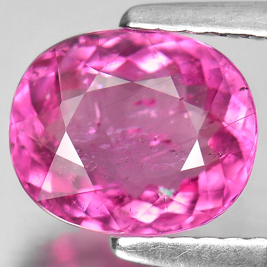 Natural Pink Tourmaline Gemstones 1.84 Ct. Oval Shape 8.7 x 7.2 Mm.: Product ID: 807238240 Product Name: Natural Tourmaline Weight: 1.84 CT. Size: 8.7 x 7.2 x 4.2 MM. Shape: Oval Color: Pink Clarity:SI Luster: Good Gems Origin: Nigeria Treatment: Unheated Crystal Struc