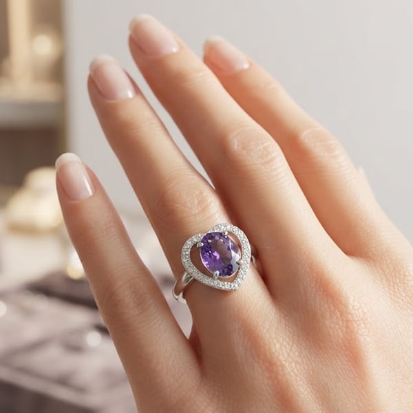 Natural Purple Amethyst Gemstones 925 Sterling Silver 3.73 Grams Ring Size 7: Product ID: 200107087 Product Name: Natural Fashion Jewelry Weight: 3.73 CT. Size: 21 x 18 Mm. MM. Shape: Oval Color: Purple Clarity:VVS Luster: Good Gems Origin: Thailand Treatment: Unheated Crystal 
