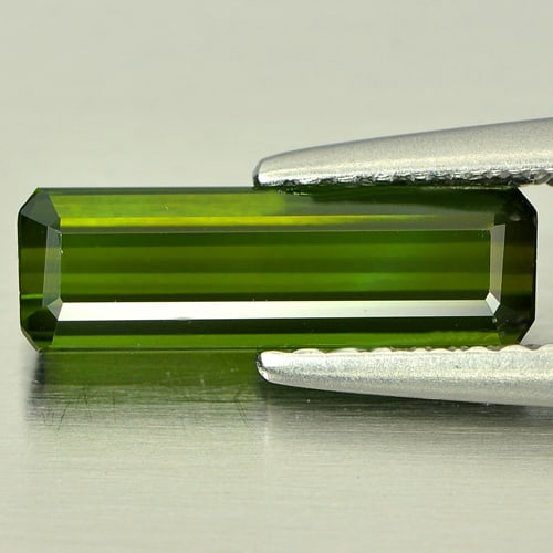 Natural Green Tourmaline Gemstones 1.39 Ct. VVS Octagon Shape 11.8 x 3.8 Mm.: Product ID: 807243179 Product Name: Natural Tourmaline Weight: 1.39 CT. Size: 11.8 x 3.8 x 3.2 MM. Shape: Octagon Color: Green Clarity:VVS Luster: Good Gems Origin: Nigeria Treatment: Unheated Crystal