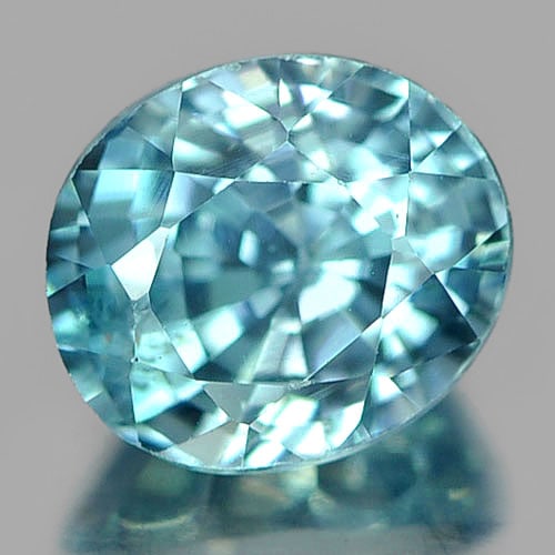 Natural Blue Zircon Gemstones 1.63 Ct. Oval Shape 6.5 x 5.8 Mm.: Product ID: 807728956 Product Name: Natural Zircon Weight: 1.63 CT. Size: 6.5 x 5.8 x 4.5 MM. Shape: Oval Color: Blue Clarity:VSI Luster: Good Gems Origin: Cambodia Treatment: Heated Crystal Structure