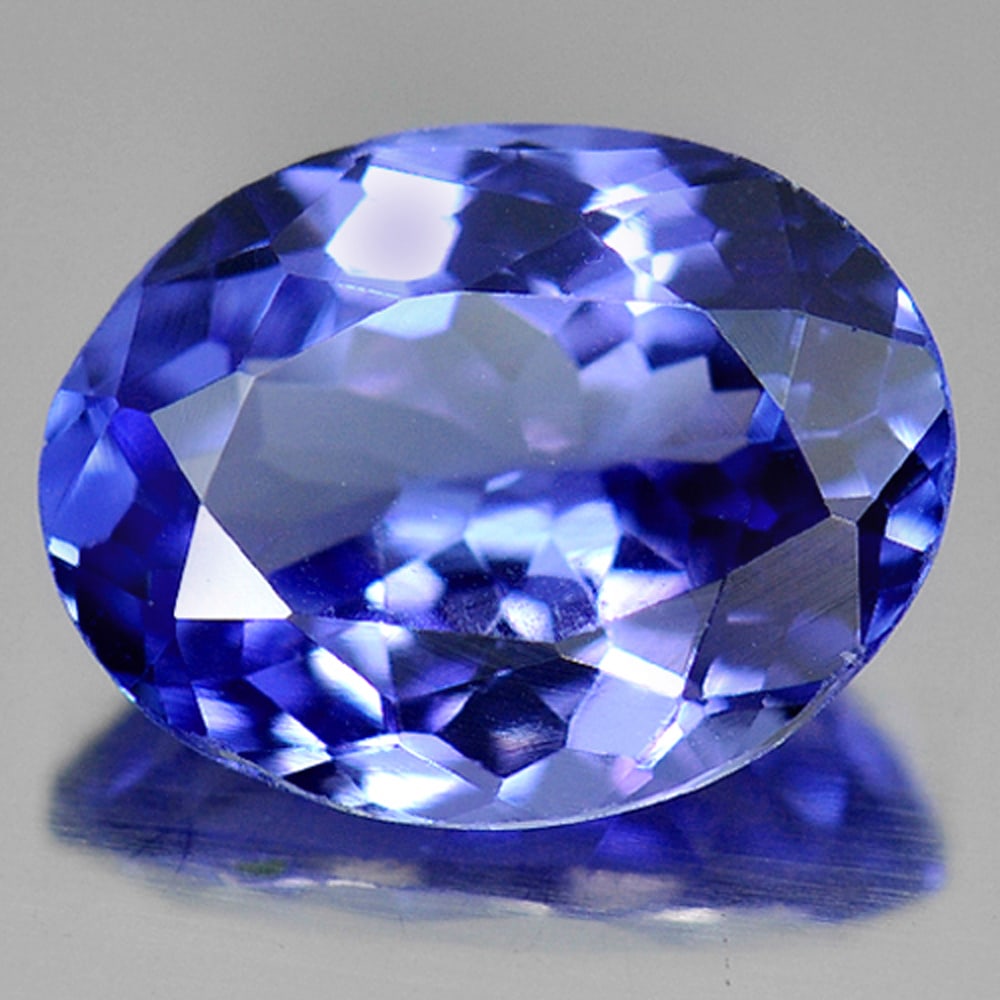 Natural Blue Tanzanite Gemstones 1.76 Ct. Oval Shape 8.8 x 6.8 Mm. (1 of 3)