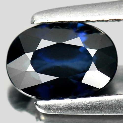 Natural Blue Sapphire Gemstones 1.25 Ct. Oval Shape 7.47 x 5.28 Mm. (1 of 4)
