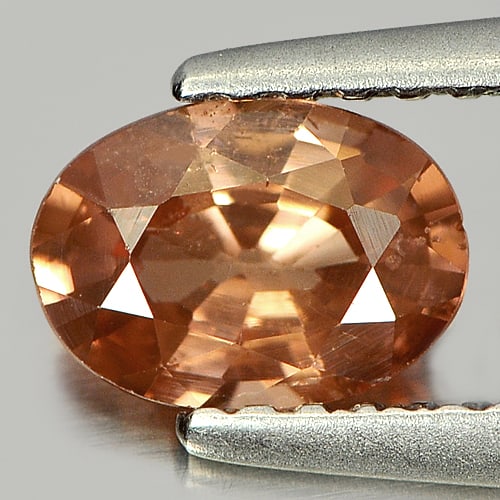 Natural Imperial Zircon Gemstones 0.91 Ct. Oval Shape 6.8 x 4.8 Mm. (1 of 3)