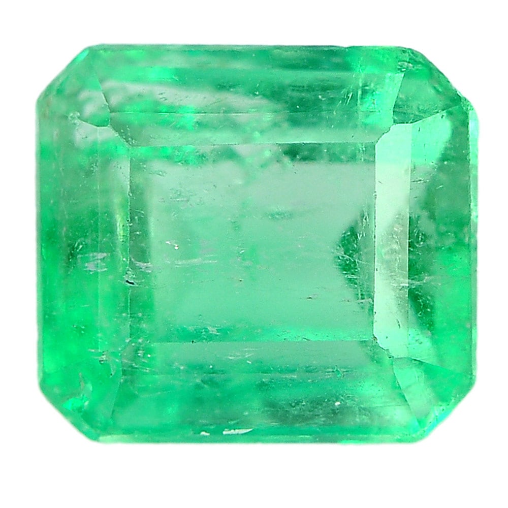 Natural Green Emerald Gemstones 0.81 Ct. Octagon Shape 5.7 x 5.2 Mm. (1 of 3)