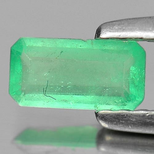 Natural Green Emerald Gemstones 0.27 Ct. Octagon Shape 6.3 x 3.3 Mm.: Product ID: 802403589 Product Name: Natural Emerald Weight: 0.27 CT. Size: 6.3 x 3.3 x 1.7 MM. Shape: Octagon Color: Green Clarity:SI Luster: Good Gems Origin: Columbia Treatment: Unheated Crystal Str