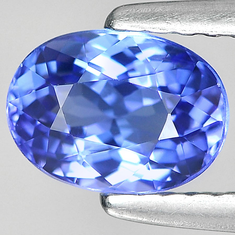Natural Violetish Blue Tanzanite Gemstones 1.21 Ct. Clean Oval Shape 7.26 x 5.32 Mm.: Product ID: 807006271 Product Name: Natural Tanzanite Weight: 1.21 CT. Size: 7.26 x 5.32 x 4.16 MM. Shape: Oval Color: Violetish Blue Clarity:IF Luster: Very Good Gems Origin: Tanzania Treatment: Heat