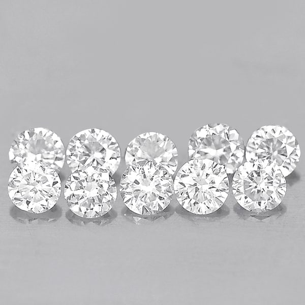 Natural White Diamond 0.11 Ct. 10 Pcs. Round Diamond Cut 1.4 Mm.: Product ID: 802104571 Product Name: Natural Natural Diamond Weight: 0.11 CT. Size: 1.4 x 1.4 x 0.8 MM. Shape: Round Diamond Cut Color: White Clarity:VS-SI Luster: Scintillating Gems Origin: Belgium Tr