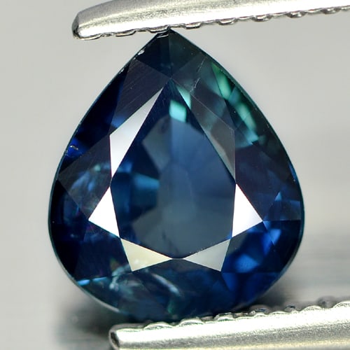 Natural Greenish Blue Sapphire Gemstones 1.16 Ct. Pear Shape 7.22 x 6.30 Mm.: Product ID: 806004601 Product Name: Natural Blue Sapphire Weight: 1.16 CT. Size: 7.22 x 6.30 x 3.23 MM. Shape: Pear Color: Greenish Blue Clarity:VSI Luster: Very Good Gems Origin: Winza Tanzania Treat