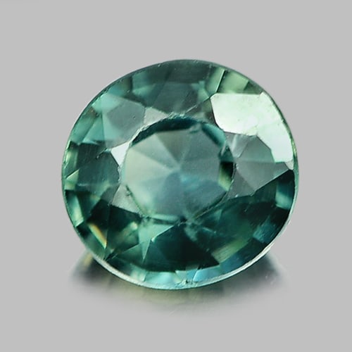 Natural Bluish Green Sapphire Gemstones 0.50 Ct. Oval Shape 4.8 x 4.6 Mm. (1 of 3)