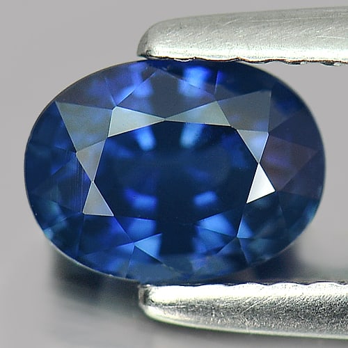 Natural Blue Sapphire Gemstones 1.35 Ct. Clean Oval Shape 6.72 x 5.04 Mm. (1 of 4)