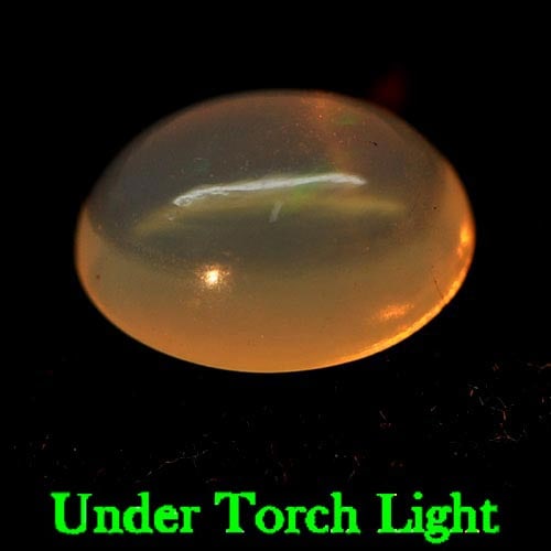 Natural Multi-Color Opal Gemstones 1.21 Ct. Oval Cabochon Shape 8.6 x 6.8 Mm.: Product ID: 818723030 Product Name: Natural Opal Weight: 1.21 CT. Size: 8.6 x 6.8 x 4.5 MM. Shape: Oval Cabochon Color: Multi Color Clarity:Semi - Transparent Luster: Strong Iridescent Gems Origin: Et