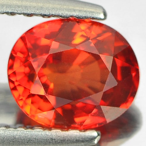 Natural Orangish Red Songea Sapphire Gemstones 1.19 Ct. Clean Oval Shape 6.3 x 5.4 Mm.: Product ID: 106108350 Product Name: Natural Red Sapphire Weight: 1.19 CT. Size: 6.3 x 5.4 x 4 MM. Shape: Oval Color: Orangish Red Clarity:IF Luster: Very Good Gems Origin: Tanzania Treatment: Heated C