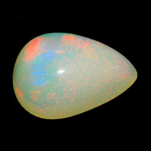 Natural Multi Color Opal Gemstones 1.99 Ct. Pear Cabochon Shape 11 x 8 Mm.: Product ID: 818707474 Product Name: Natural Opal Weight: 1.99 CT. Size: 11 x 8 x 5 MM. Shape: Pear Cabochon Color: Multi-Color Clarity:Semi - Transparent Luster: Iridescent Gems Origin: Ethiopia Treat
