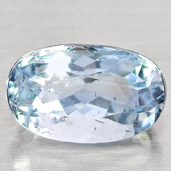 Natural Light Blue Aquamarine Gemstones 1.40 Ct. Oval Shape 8.5 x 5.5 Mm.: Product ID: 800812298 Product Name: Natural Aquamarine Weight: 1.40 CT. Size: 8.5 x 5.5 x 4.8 MM. Shape: Oval Shape Color: Light Blue Clarity:VSI - SI1 Luster: Good Gems Origin: Brazil Treatment: Unhe