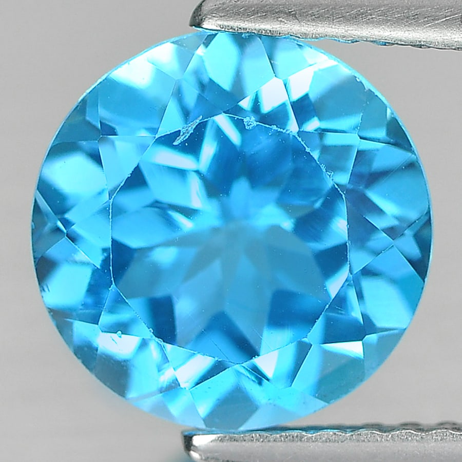 Natural Swiss Blue Topaz Gemstones 3.28 Ct. VVS Round Shape 9.1 Mm.: Product ID: 807156249 Product Name: Natural Blue Topaz Weight: 3.28 CT. Size: 9.1 x 9.1 x 5.2 MM. Shape: Round Color: Yellow Clarity:VVS Luster: Good Gems Origin: Brazil Treatment: Unheated Crystal St