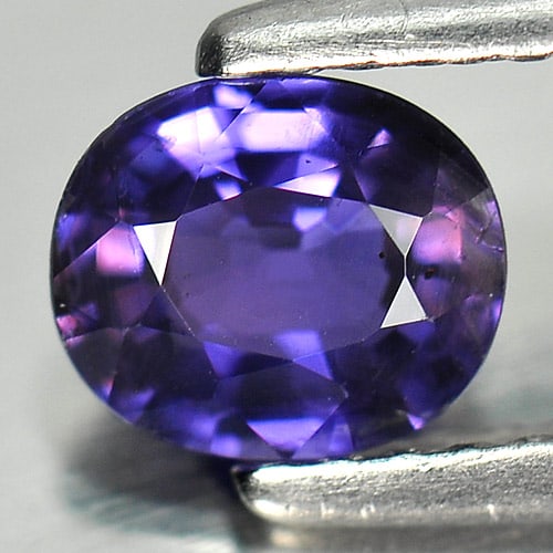 Natural Purple Sapphire Gemstones 0.78 Ct. Oval Shape 5.08 x 5.91 Mm.: Product ID: 806154002 Product Name: Natural Purple Sapphire Weight: 0.78 CT. Size: 5.08 x 5.91 x 2.83 MM. Shape: Oval Color: Purple Clarity:VSI Luster: Very Good Gems Origin: Madagascar Treatment: Unh