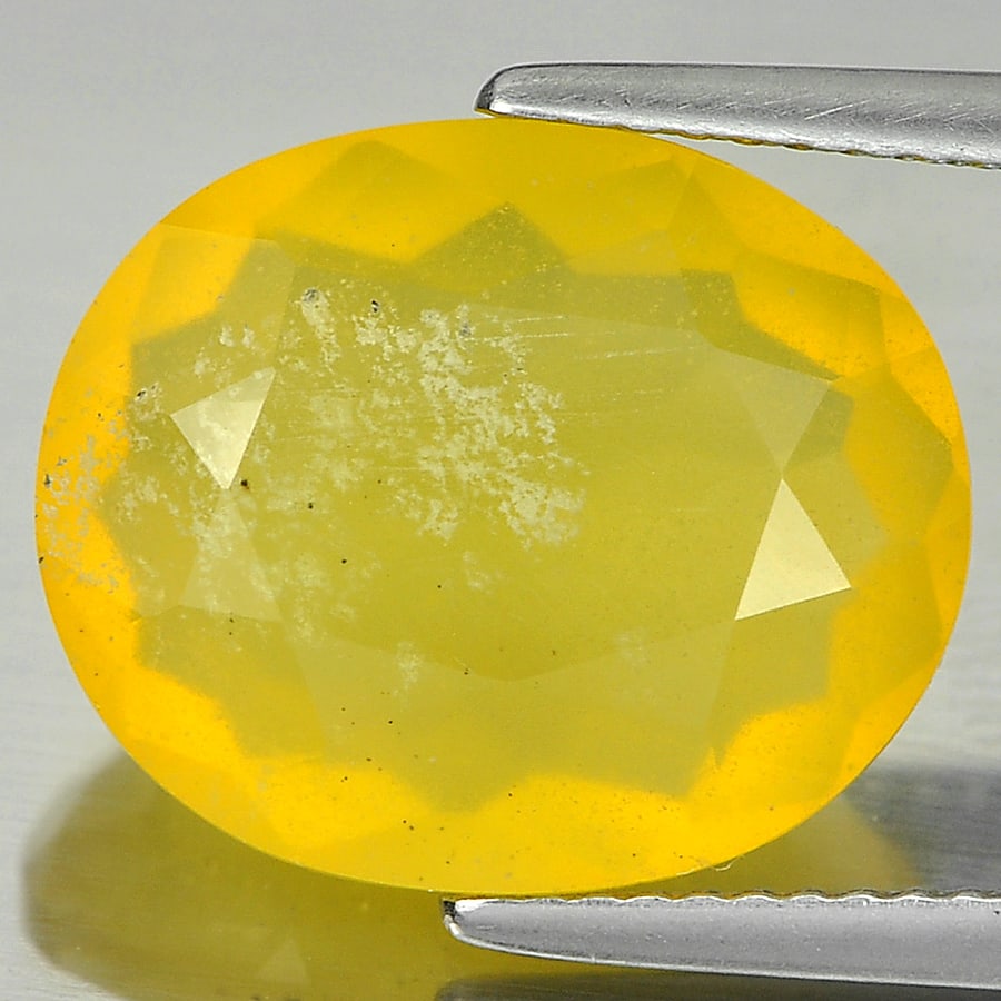 Natural Yellow Opal Gemstones 6.36 Ct. Oval Shape 15.1 x 12.5 Mm.: Product ID: 818722443 Product Name: Natural Opal Weight: 6.36 CT. Size: 15.1 x 12.5 x 7.2 MM. Shape: Oval Color: Yellow Clarity:Semi - Transparent Luster: Good Gems Origin: Mexico Treatment: Unheated 