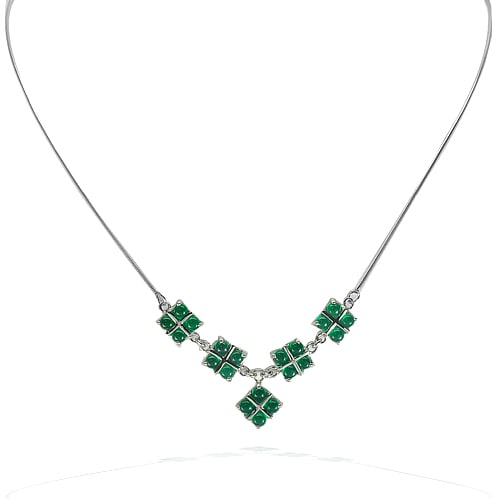 925 Sterling Silver Necklace 20 Inch. Natural Gemstones Green Aventurine: Product ID: 207102991 Product Type: 925 Sterling Silver Fine Jewelry Jewelry Weight: 12.18 Grams. Gemstones Color: Green Metal: Solid Silver 92.5%. Gemstone Detail: Natural Green Aventurine Round Size
