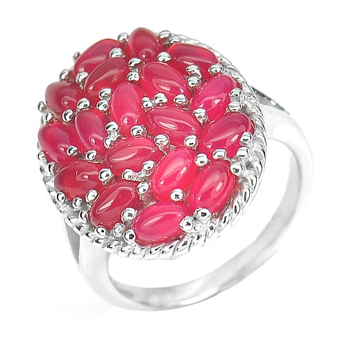Natural Red Aventurine Dyed Color Real 925 Sterling Silver Jewelry Ring Size 8: Product ID: 281010405 Product Type: 925 Sterling Silver Fine Jewelry Jewelry Weight: 8.20 Grams. Ring Size: 8 Resizable(Fee) Gemstones Color: Red Dyed Color Metal: Solid Silver 92.5%. Gemstone Detail: