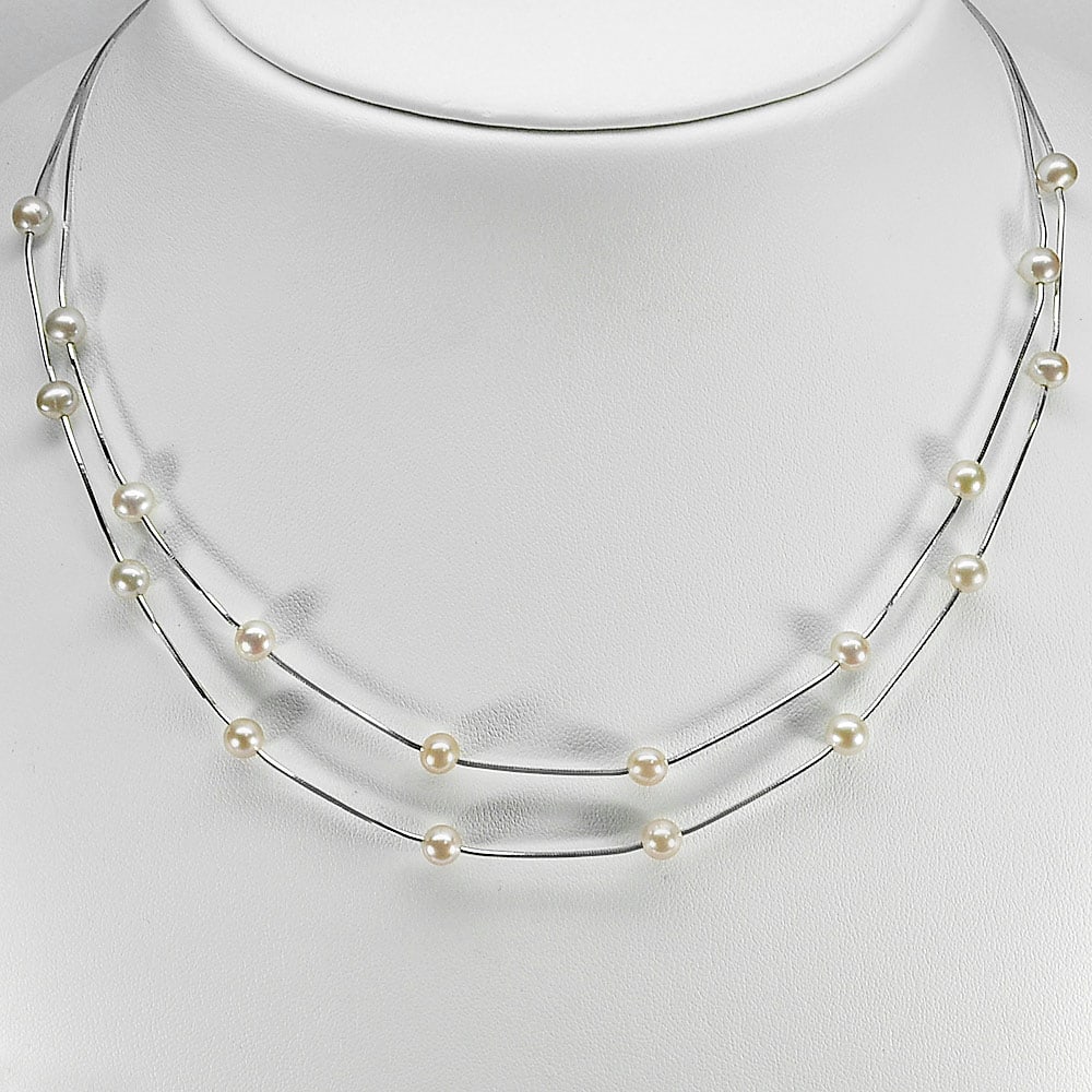 Natural Pink Pearl 925 Sterling Silver Necklace Jewelry 7.84 Grams Length 16 Inch.: Product ID: 805205531 Product Type: 925 Sterling Silver Fine Jewelry Jewelry Weight: 7.84 Grams. Gemstones Color: Pink Metal: Solid Silver 92.5%. Gemstone Detail: Center: Round Pink Color Pearl Size 5