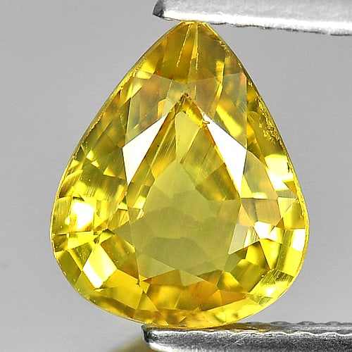Natural Yellow Sapphire Gemstones 2.56 Ct. Pear Shape 9.7 x 8 x 4 Mm. (1 of 3)