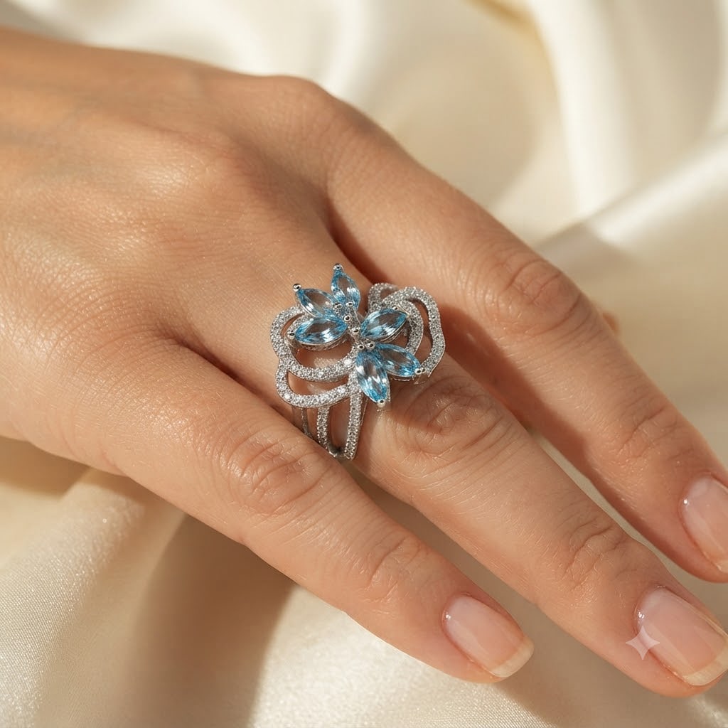 Natural Blue Topaz Gemstones 925 Sterling Silver Ring Jewelry 3.63 Grams Size 7: Product ID: 280510146 Product Type: 925 Sterling Silver Fine Jewelry Jewelry Weight: 3.63 Grams. Ring Size: 7 Resizable(Fee) Gemstones Color: Blue Metal: Solid Silver 92.5%. Gemstone Detail: Natural B