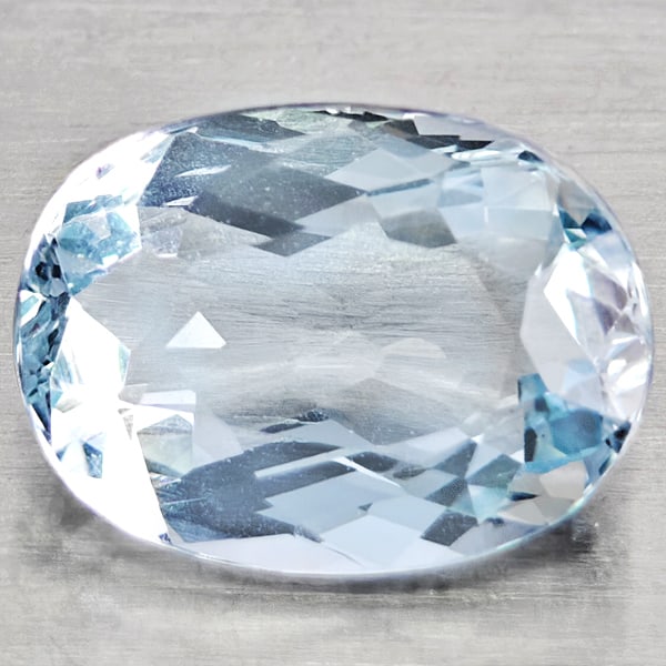 Natural Baby Blue Aquamarine Gemstones 1.27 Ct. Oval Shape 8.6 x 6.4 Mm.: Product ID: 800812132 Product Name: Natural Aquamarine Weight: 1.27 CT. Size: 8.6 x 6.4 x 3.8 MM. Shape: Oval Shape Color: Light Blue Clarity:VSI - SI1 Luster: Good Gems Origin: Brazil Treatment: Unhe