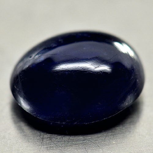 Natural Blue Sapphire Gemstone 3.43 Ct. Oval Cabochon 9.5 x 8 Mm.: Product ID: 806009688 Product Name: Natural Blue Sapphire Weight: 3.43 CT. Size: 9.5 x 8 x 4.5 MM. Shape: Oval Cabochon Color: Blue Clarity:Opaque Luster: Good Gems Origin: Madagascar Treatment: Heate