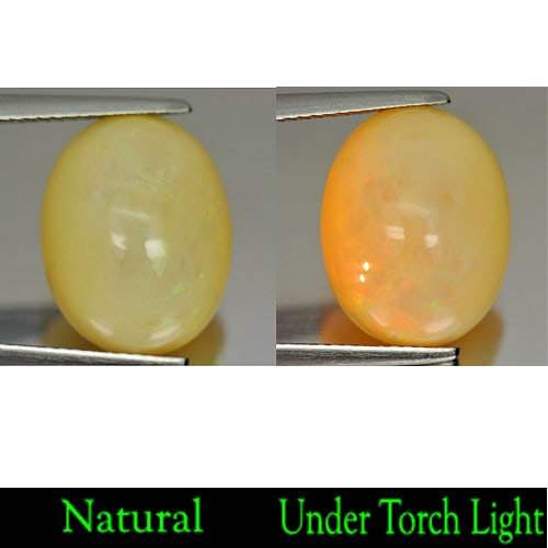 Natural Multi Color Opal Gemstones 7.08 Ct. Oval Cabochon Shape 15.5 x 12.2 Mm: Product ID: 818707482 Product Name: Natural Opal Weight: 7.08 CT. Size: 15.5 x 12.2 x 7.7 MM. Shape: Oval Cabochon Color: Multi-Color Clarity:Semi - Transparent Luster: Iridescent Gems Origin: Ethiopi