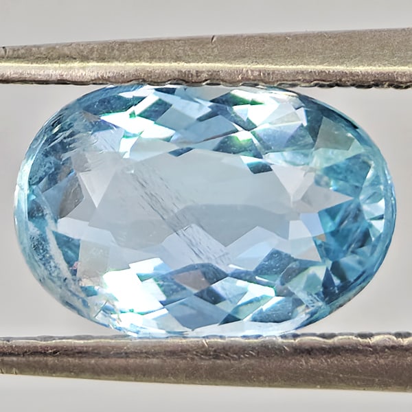Natural Baby Blue Aquamarine Gemstones 1.32 Ct. Oval Shape 8.7 x 6.1 Mm.: Product ID: 800812457 Product Name: Natural Gemstones Weight: 1.32 CT. Size: 8.7 x 6.1 x 4.1 MM. Shape: Oval Color: Baby Blue Clarity:SI1 Luster: Good Gems Origin: Brazil Treatment: Unheated Crystal S