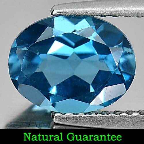 Natural London Blue Topaz Gemstones 2.10 Ct. Oval Shape 9 x 7 Mm.: Product ID: 807161726 Product Name: Natural Blue Topaz Weight: 2.10 CT. Size: 9 x 7 x 4.4 MM. Shape: Oval Color: London Blue Clarity:VSI Luster: Good Gems Origin: Brazil Treatment: Treated Crystal Str