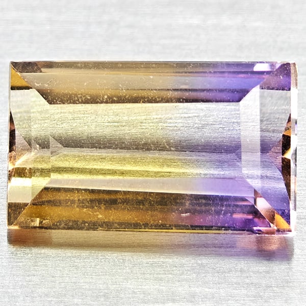 Natural Bi Color Ametrine Gemstones 2.12 Ct. Baguette Shape 10.2 x 6.1 Mm.: Product ID: 800408490 Product Name: Natural Ametrine Weight: 2.12 CT. Size: 10.2 x 6.1 x 4.4 MM. Shape: Baguette Color: Bi Color Clarity:VSI Luster: Good Gems Origin: Bolivia Treatment: Unheated Cryst