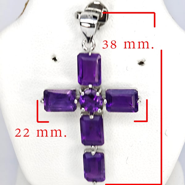 Natural Purple Amethyst Gemstones with 925 Sterling Silver Pendant Jewelry 3.80 Grams: Product ID: 808500371 Product Type: 925 Sterling Silver Fine Jewelry Jewelry Weight: 3.80 Grams. Gemstones Color: Purple Metal: Solid Silver 92.5%. Gemstone Detail: Garnet At Your Service: At Treasure