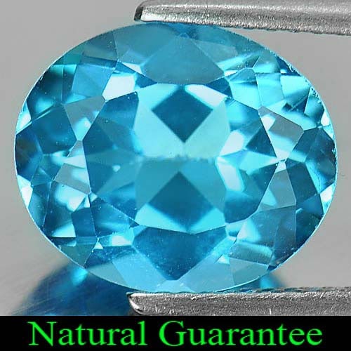 Natural Swiss Blue Topaz Gemstones 5.70 Ct. Oval Shape 12 x 10 Mm.: Product ID: 807161117 Product Name: Natural Blue Topaz Weight: 5.70 CT. Size: 12 x 10 x 6.5 MM. Shape: Oval Color: Swiss Blue Clarity:VVS Luster: Good Gems Origin: Brazil Treatment: Treated Crystal St