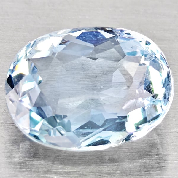 Natural Light Blue Aquamarine Gemstones 1.05 Ct. Oval Shape 7.5 x 5.7 Mm.: Product ID: 800812137 Product Name: Natural Aquamarine Weight: 1.05 CT. Size: 7.5 x 5.7 x 3.9 MM. Shape: Oval Shape Color: Light Blue Clarity:VSI - SI1 Luster: Good Gems Origin: Brazil Treatment: Unhe