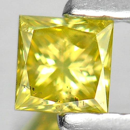 Natural Yellow Diamond 0.17 Ct. Square Princess Cut 3 x 3 x 2.2 Mm.: Product ID: 802103631 Product Name: Natural Enhanced Diamond Weight: 0.17 CT. Size: 3 x 3 x 2.2 MM. Shape: Square Princess Cut Color: Yellow Clarity:SI1 Luster: Scintillating Gems Origin: Belgium Trea