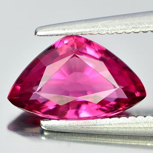 Natural Pink Tourmaline Gemstones 1.22 Ct. Clean Trilliant Shape 9.7 x 6 Mm. (1 of 3)