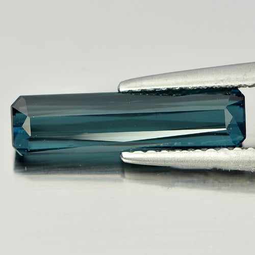 Natural Blue Indicolite Tourmaline Gemstones 2.29 Ct. Clean Octagon Shape 15.12 x 3.85 Mm.: Product ID: 807226321 Product Name: Natural Tourmaline Weight: 2.29 CT. Size: 15.12 x 3.85 x 3.90 MM. Shape: Octagon Color: Blue Clarity:IF Luster: Very Good Gems Origin: Nigeria Treatment: Unheated C