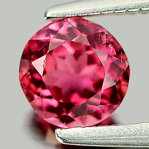 Natural Pink Tourmaline Gemstones 0.64 Ct. Round Shape 5.2 Mm.: Product ID: 807246424 Product Name: Natural Tourmaline Weight: 0.64 CT. Size: 5.2 x 5.2 x 3.7 MM. Shape: Round Color: Pink Clarity:VSI Luster: Good Gems Origin: Nigeria Treatment: Unheated Crystal Str