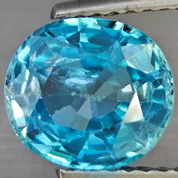 Natural Blue Zircon Gemstones 2.77 Ct. Oval Shape 8.6 x 7.3 Mm.: Product ID: 807743074 Product Name: Natural Zircon Weight: 2.77 CT. Size: 8.6 x 7.3 x 4.2 MM. Shape: Oval Shape Color: Blue Clarity:SI1 Luster: Good Gems Origin: Cambodia Treatment: Heated Crystal Str