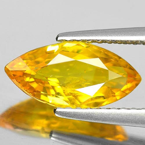 Natural Ceylon Yellow Sapphire Gemstones 2.04 Ct. Marquise Shape 11.6 x 5.8 Mm. (1 of 3)