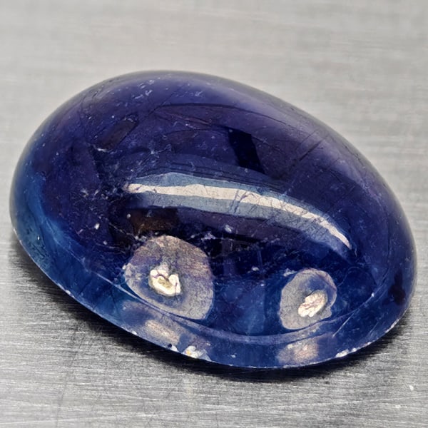 Natural Blue Sapphire Gemstones 8.79 Ct. Oval Cabochon Shape 13.5 x 10.5 Mm.: Product ID: 806012358 Product Name: Natural Blue Sapphire Weight: 8.79 CT. Size: 13.5 x 10.5 x 5.8 MM. Shape: Oval Cabochon Color: Blue Clarity:Semi - Transparent Luster: Good Gems Origin: Madagascar 